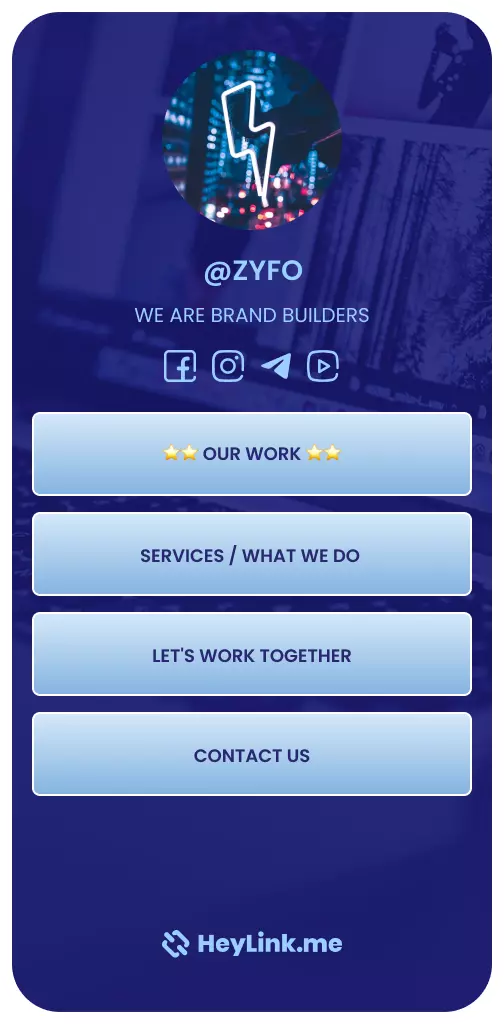 HeyLink.me Template Screenshot