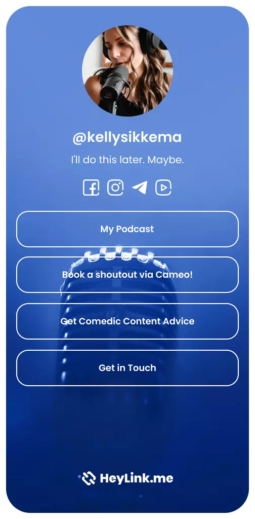HeyLink.me Template Screenshot