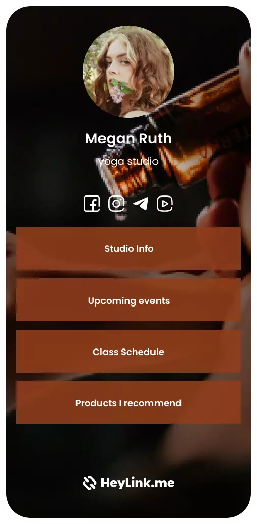 HeyLink.me Template Screenshot