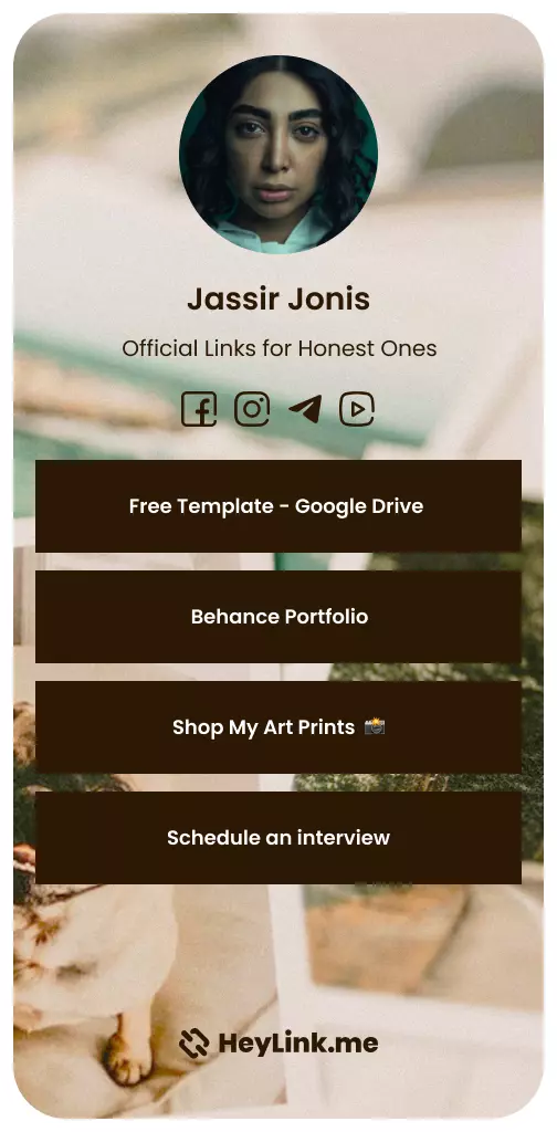 HeyLink.me Template Screenshot